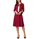 Kirablend Sloane Belted Blazer & Pleated Skirt Two-Piece Set