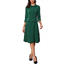 Kirablend Sloane Belted Blazer & Pleated Skirt Two-Piece Set