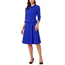 Kirablend Sloane Belted Blazer & Pleated Skirt Two-Piece Set