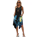 Kirablend Tessa Tropical-Print Tank Midi Dress