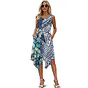 Kirablend Tessa Tropical-Print Tank Midi Dress