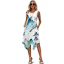Kirablend Tessa Tropical-Print Tank Midi Dress