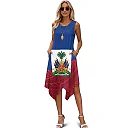 Kirablend Tessa Tropical-Print Tank Midi Dress