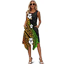 Kirablend Tessa Tropical-Print Tank Midi Dress