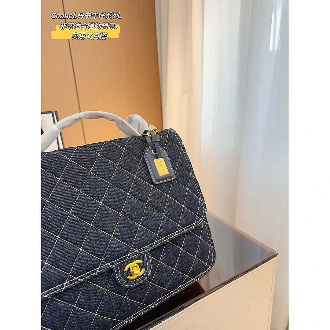 CC new arrival denim bag size:31*10*26cm