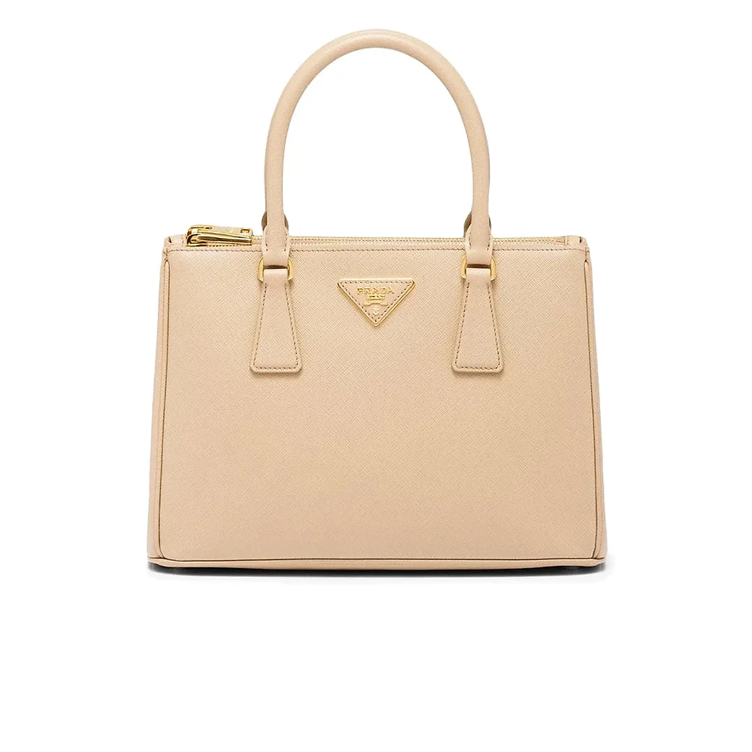 PP Galleria Saffiano Leather Small Bag in Cameo Beige