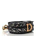 CHRISTIAN D Oblique Mini Saddle Bag Blue