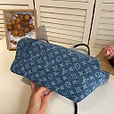 Louis new arrival denim neverfull bag size: 46*28*15 cm