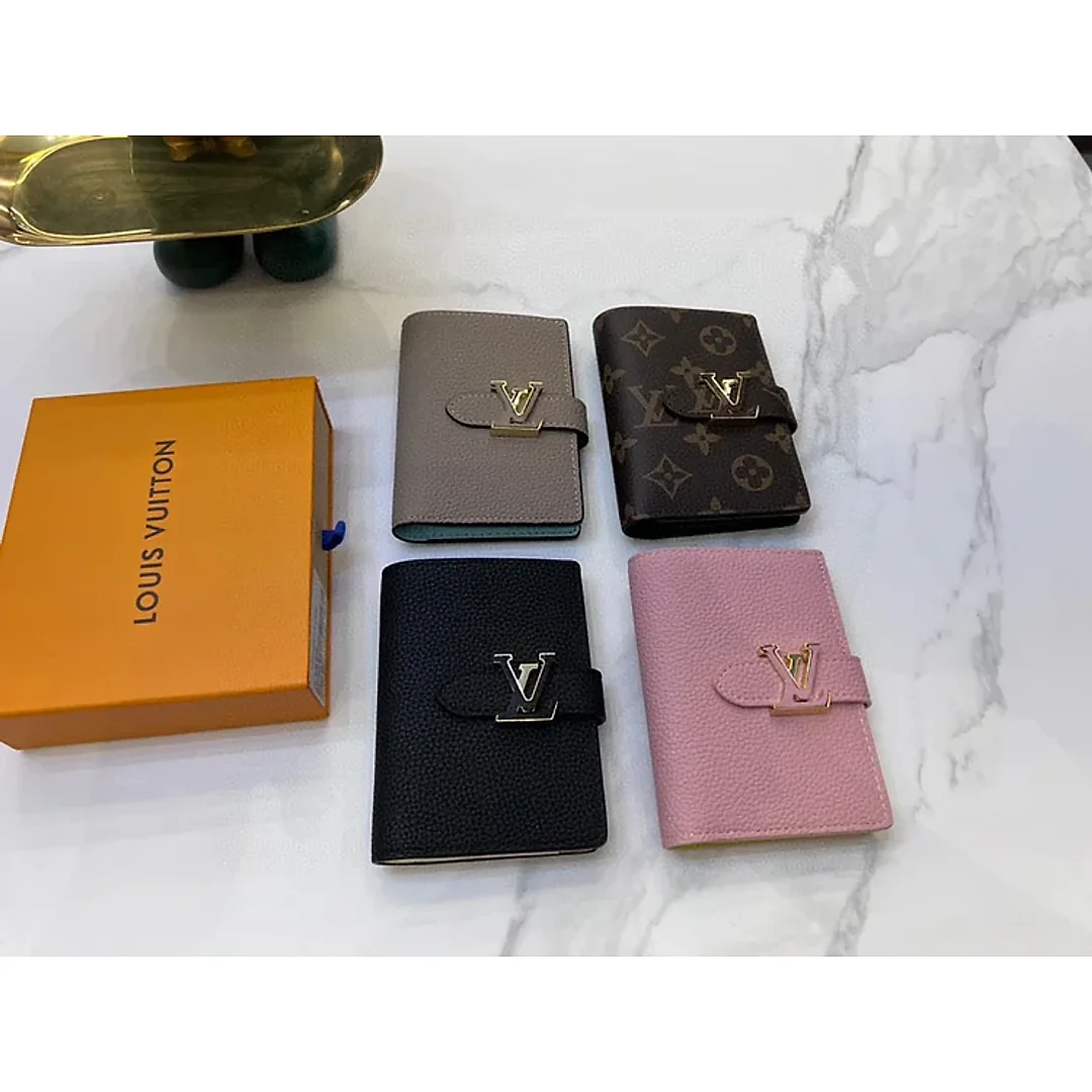 Louis Vertical CP Taurillon leather wallet size : 9*12*10 cm