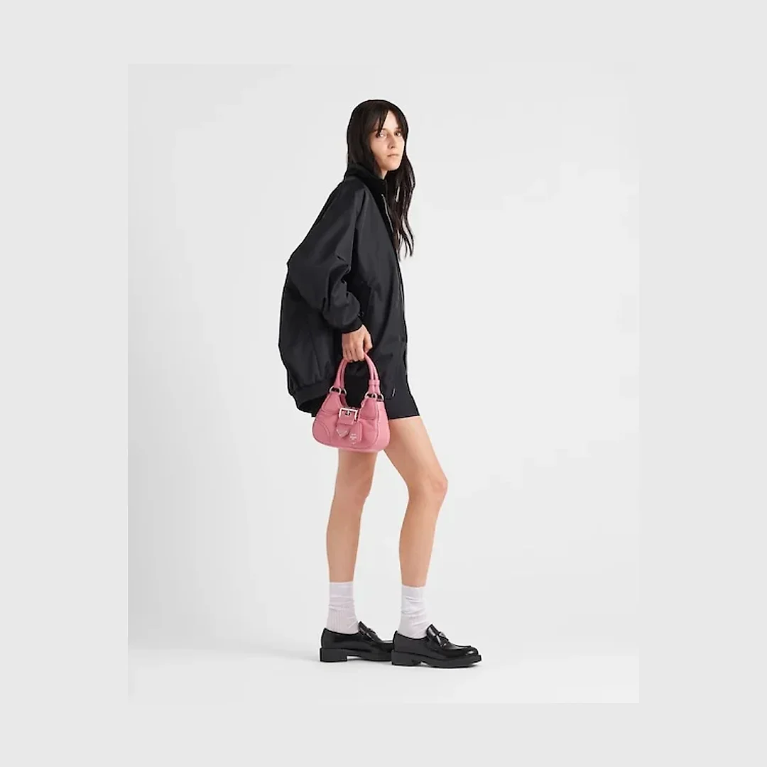PP Moon padded nappa-leather bag – Geranium Pink
