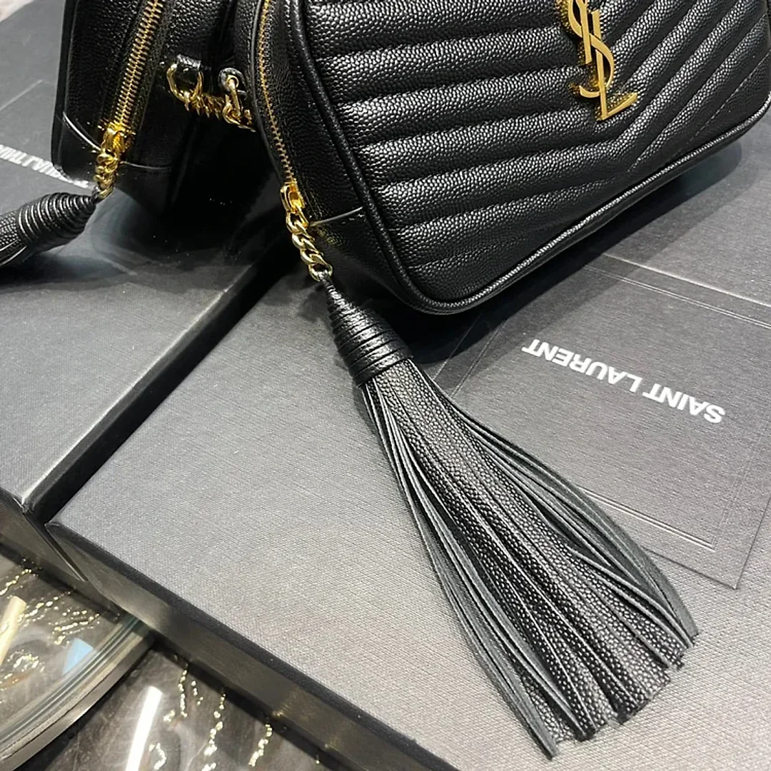 Y Lou Mini Bag In Quilted Grain De Poudre Embossed Leather