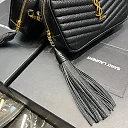 Y Lou Mini Bag In Quilted  Grain  De Poudre Embossed Leather