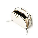 PP Saffiano Leather Odette Bag in White