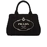 PP Small Cotton Canvas Tote in Black