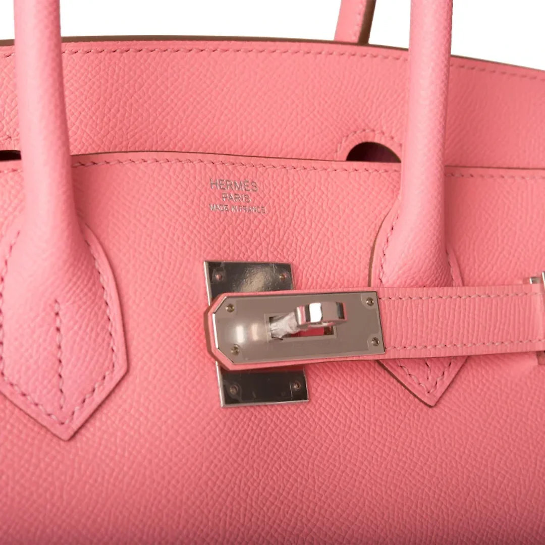 H Birkin 30 Rose Confetti Epsom Palladium Hardware