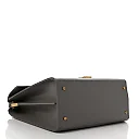Y Cassandra Medium Top Handle in Box Y Leather and Suede
