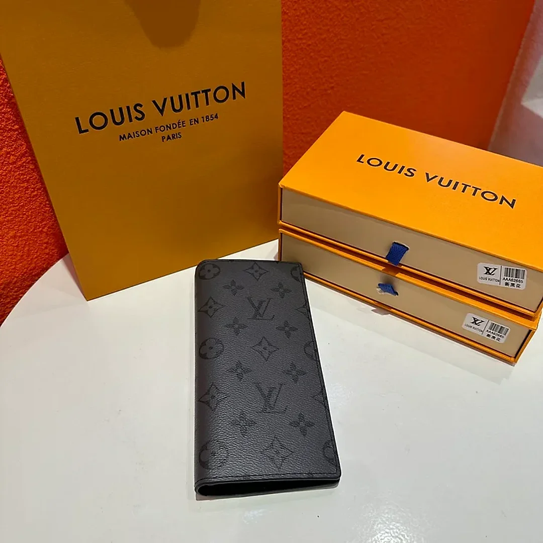 Louis BRAZZA Monogram man and women wallet size: 19×10cm