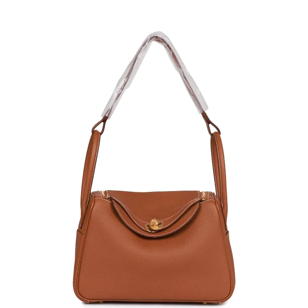 H Lindy 26 Gold Clemence Gold Hardware