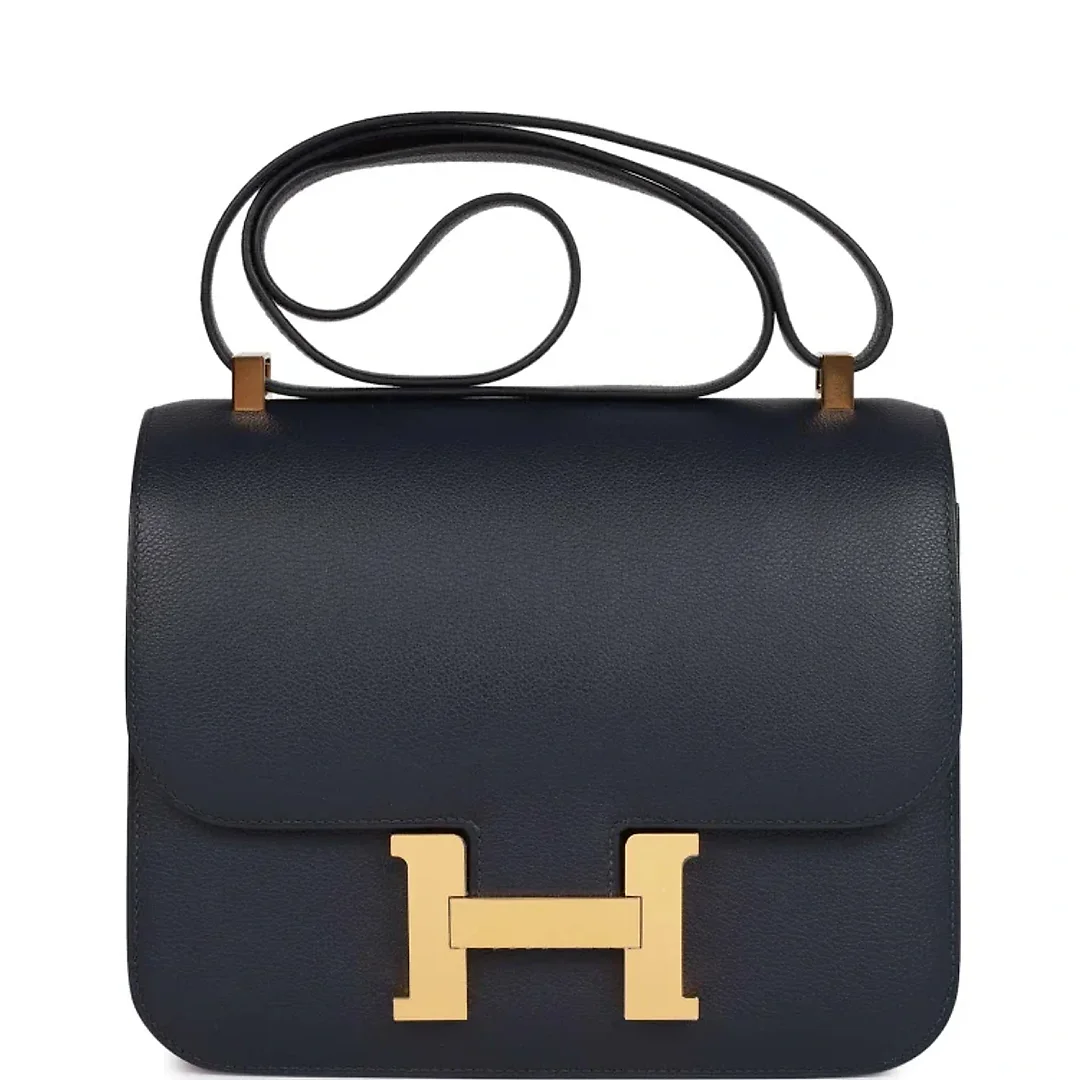 H Constance 24 Bleu Nuit Evercolor Gold Hardware