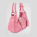 PP Moon padded nappa-leather bag – Geranium Pink
