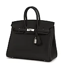 H Birkin 25 Black Togo Palladium Hardware