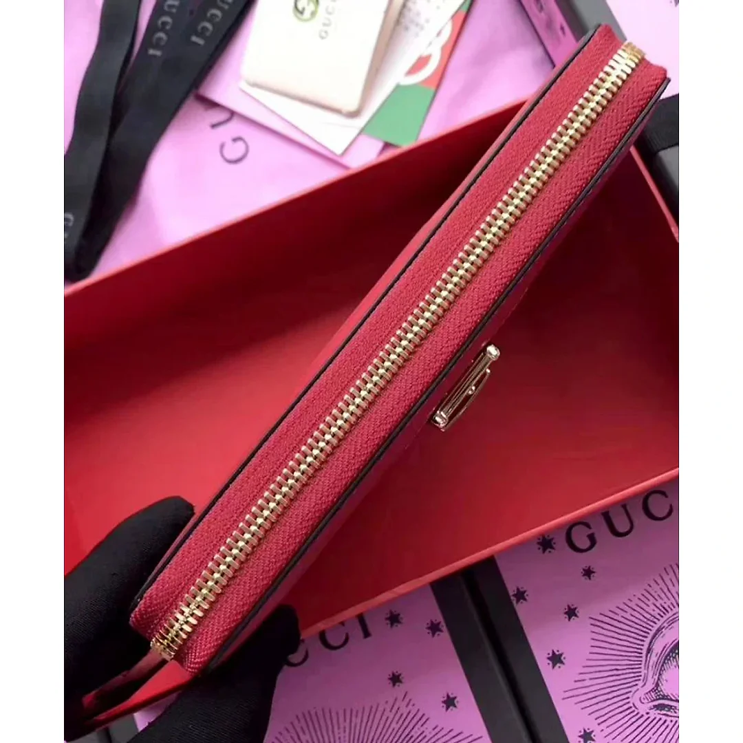 GG Sylvie leather zip around wallet 476083