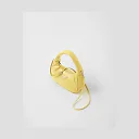 PP Soft padded nappa leather mini-bag – Citron Green