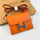 H Constance empson leather bag size:13*11.8cm