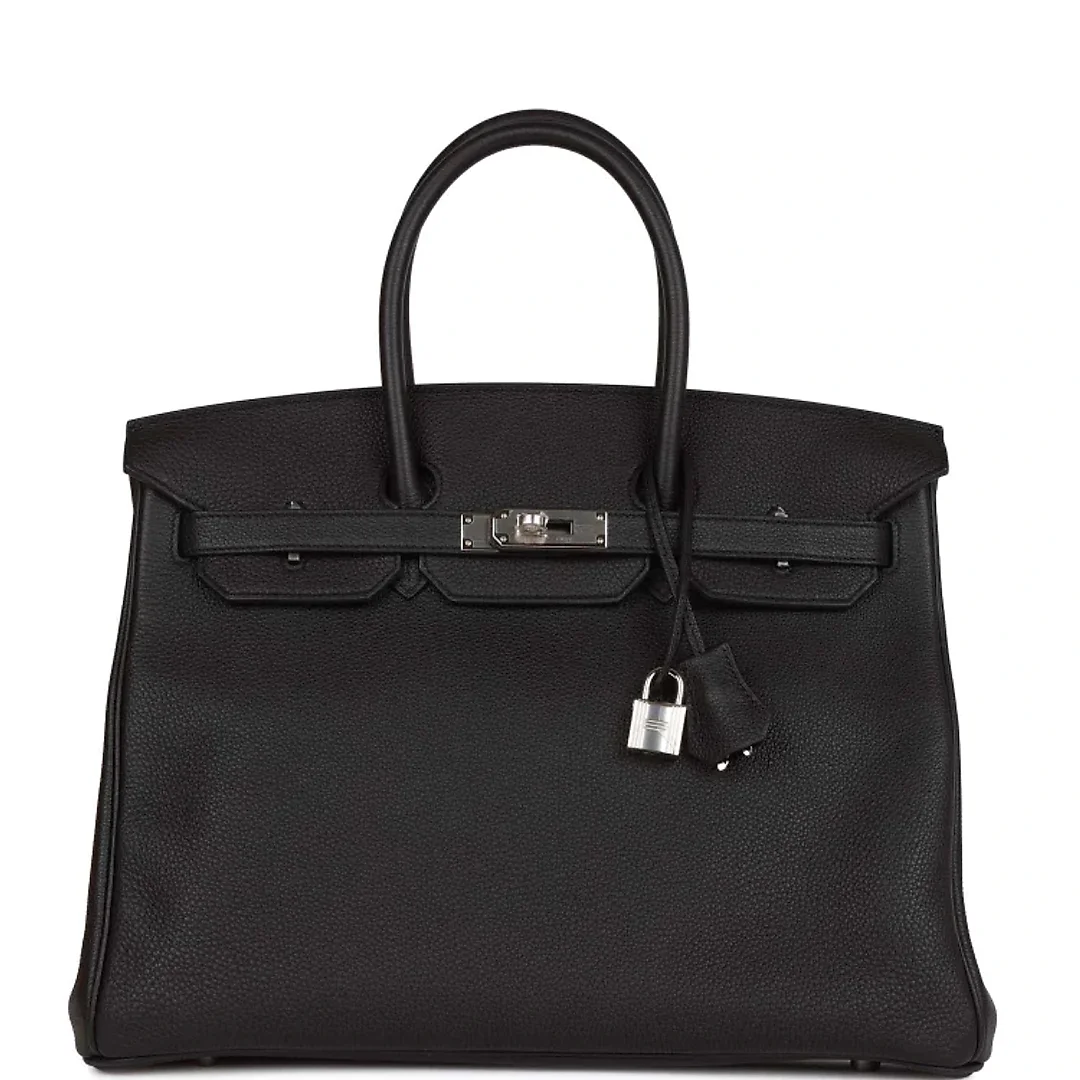 H Birkin 35 Black Togo Palladium Hardware