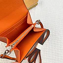 H Constance empson leather bag size:13*11.8cm