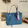 Louis new arrival denim neverfull bag size: 46*28*15 cm