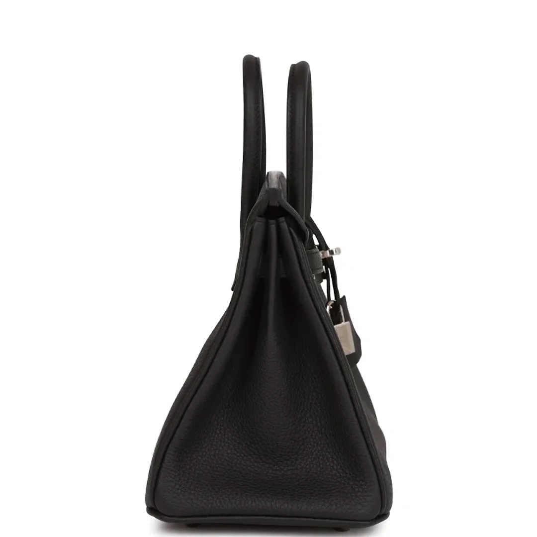 H Birkin 25 Black Togo Palladium Hardware