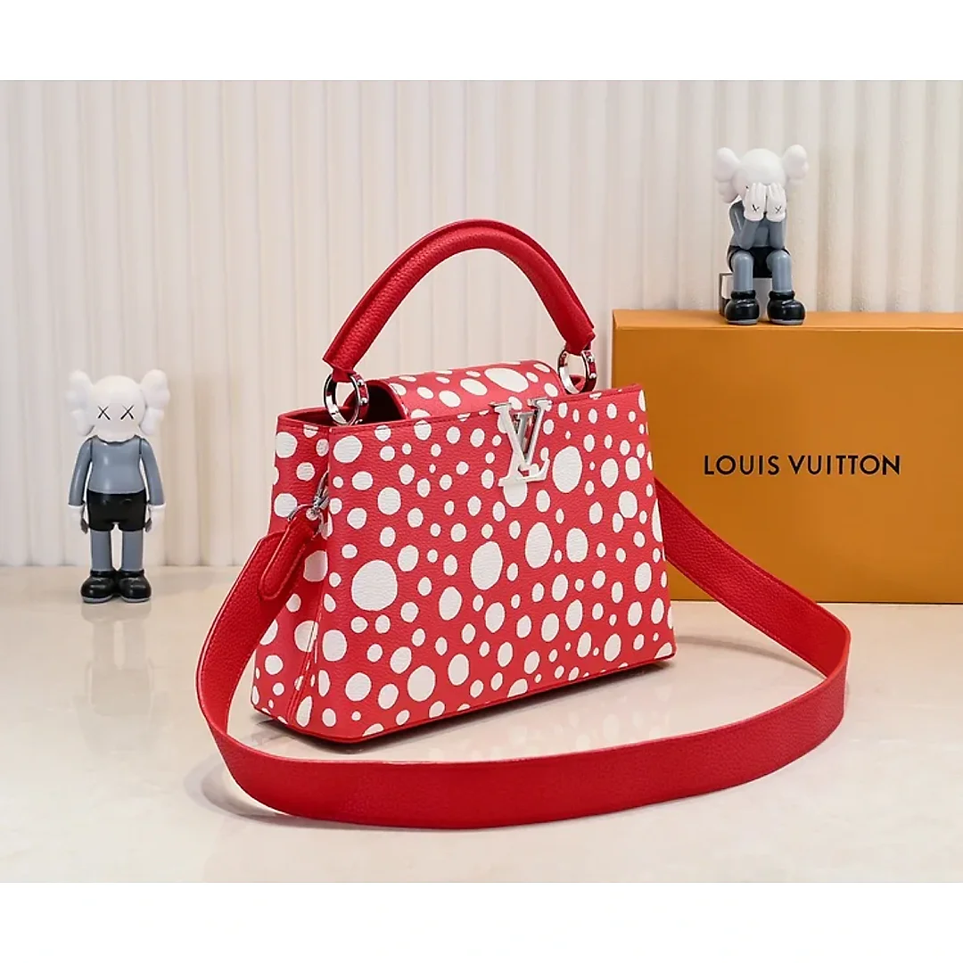 Louis x YK Capucines Taurillon new arrival bag size : 27 x 18 x 9 cm