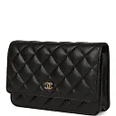 CC Wallet on Chain WOC Black Caviar Gold Hardware