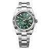 2023 Release Rolex Sky-Dweller, Mint green dial, Oyster bracelet, Oystersteel and 18k white gold Watch 336934