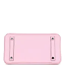 H Birkin 25 Rose Sakura Swift Palladium Hardware