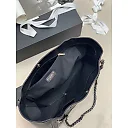 CC Soft Calfskin Shopping Bag Top Handle Black