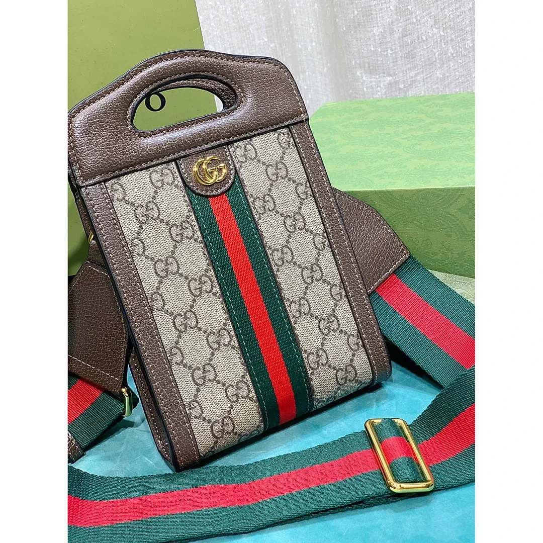 GC444 Ophidia top handle mini bag / 5.5″W x 9″H x 1.8″D