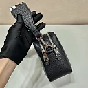 Pra Bag With Shoulder Strap Black For Women, Women’s Bags 8.6in/22cm 1BH082_2DKV_F0002_V_3OM