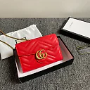 GC434 GG Marmont matelassé mini bag / 8″W x 5″H x 2.5″D