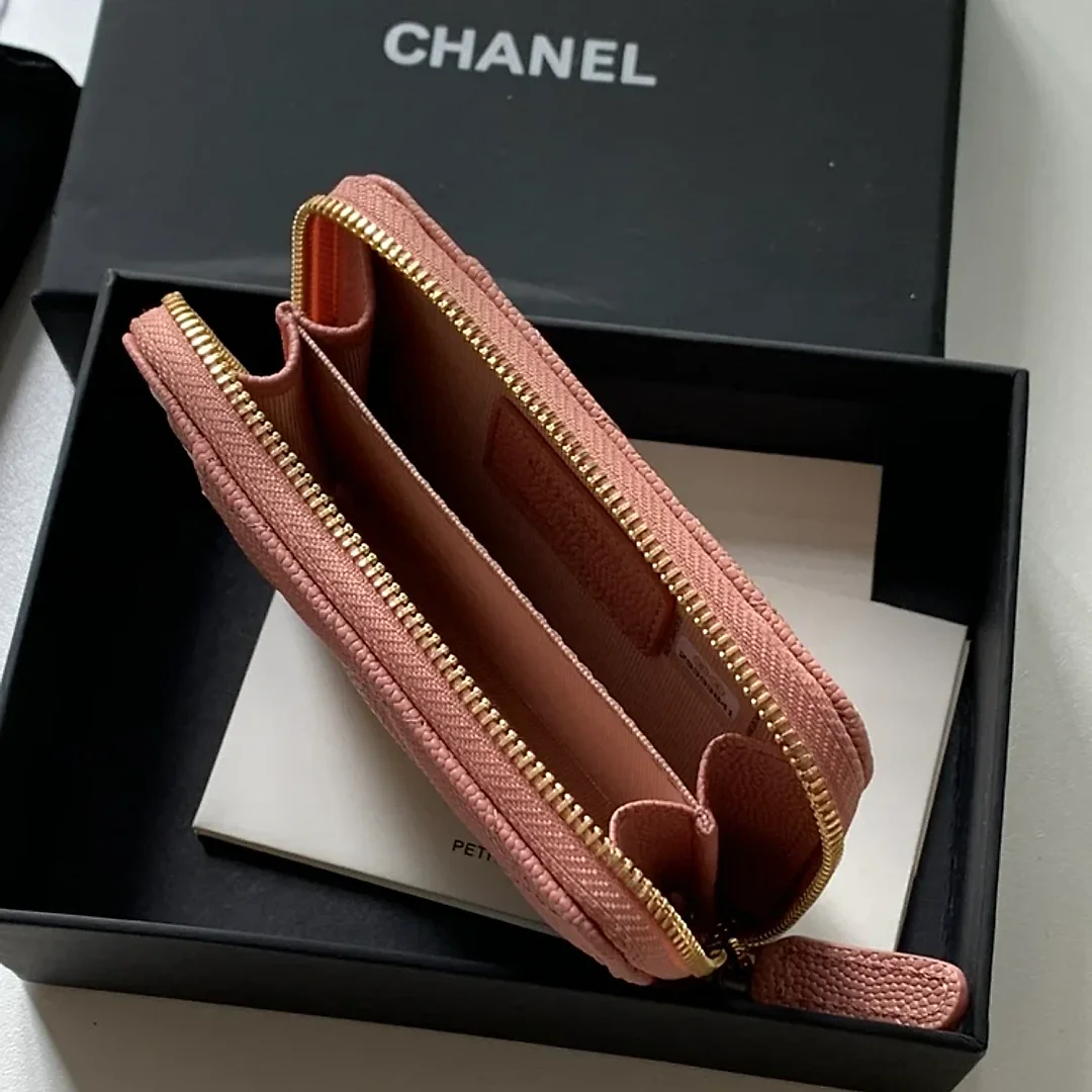 cc Zipped Coin Purse Pink Bag For Women 10.9cm/4.3in AP1650 Y33352 NI687