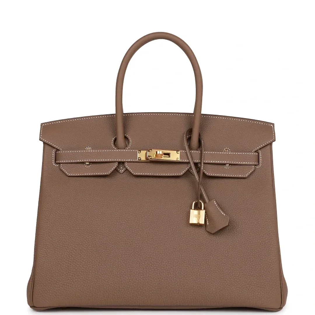 H Birkin 35 Etoupe Togo Gold Hardware