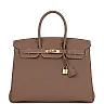 H Birkin 35 Etoupe Togo Gold Hardware