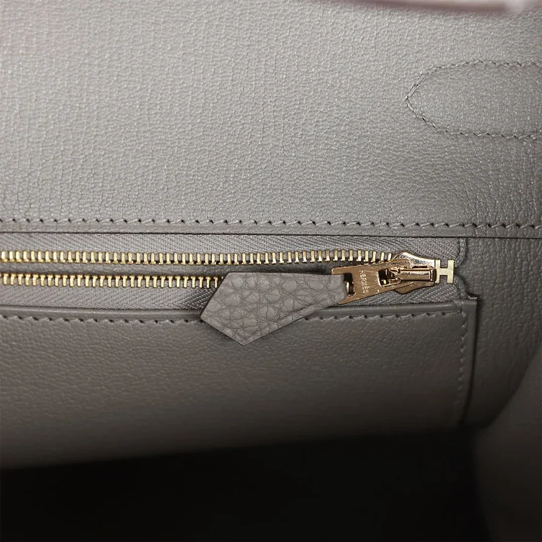 H Birkin 35 Gris Meyer Togo Gold Hardware