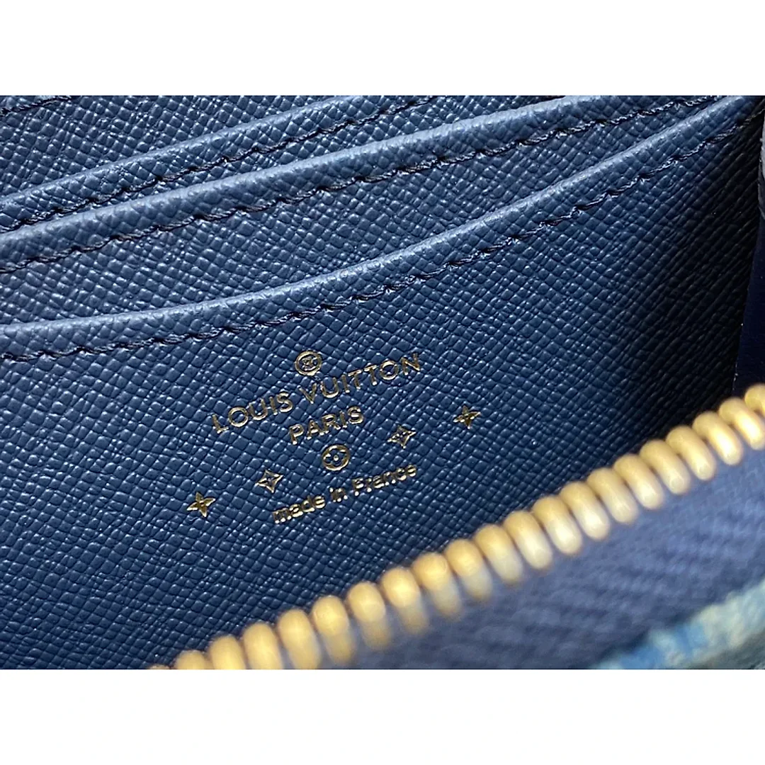 Louis new arrival Zippy Monogram denim wallet size: 11*8.5*2cm