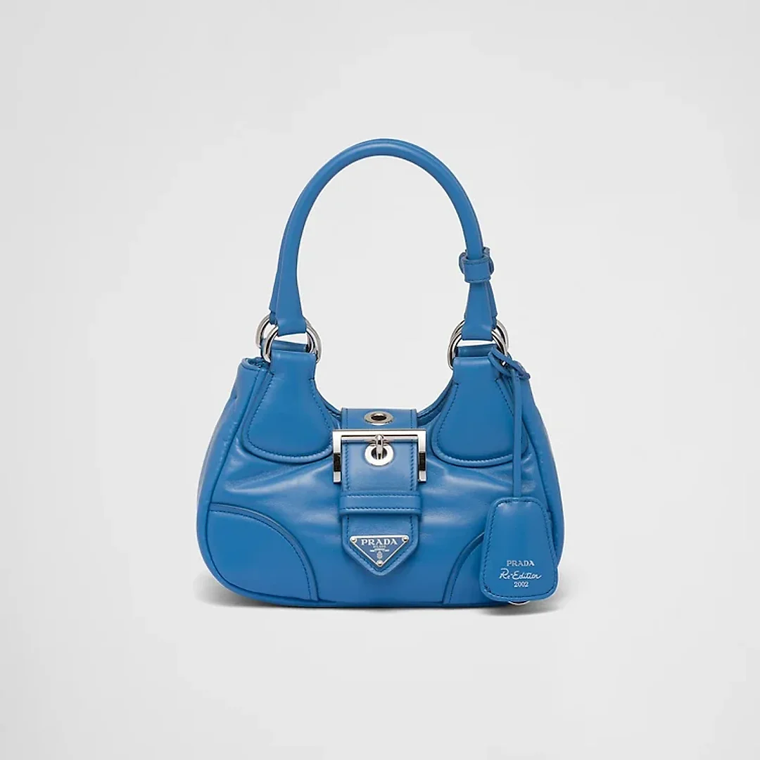 PP Moon padded nappa-leather bag – Light Blue