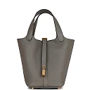 H Picotin Lock 18 Gris Meyer Clemence Gold Hardware