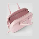 PP Medium antique nappa leather top handle bag – Alabaster Pink