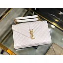 Y ENVELOPE MEDIUM BAG IN MIX MATELASS�� GRAIN DE POUDRE EMBOSSED LEATHER