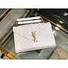 Y ENVELOPE MEDIUM BAG IN MIX MATELASS�� GRAIN DE POUDRE EMBOSSED LEATHER